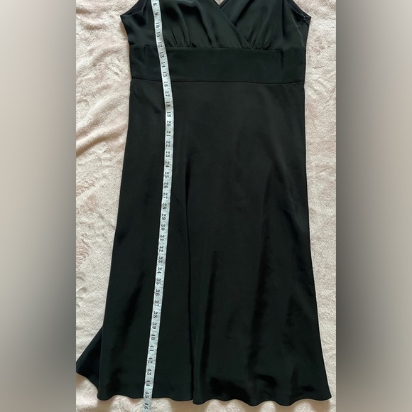J. Crew Black Sophia Silk Dress Sz 16 Chiffon Empire Waist Sleeveless Bridesmaid - Picture 12 of 12